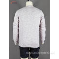 Men's half placket cotton french terry sweatshirt